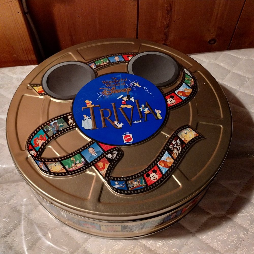 Vintage Mattel Disney Trivia Board Game The Wonderful World COMPLETE 1997
